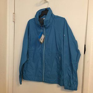 Columbia Light Blue Rain Jacket New With Tags 2X